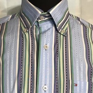 Tommy Hilfiger Button Up Shirt 80s 2 Ply Fabric